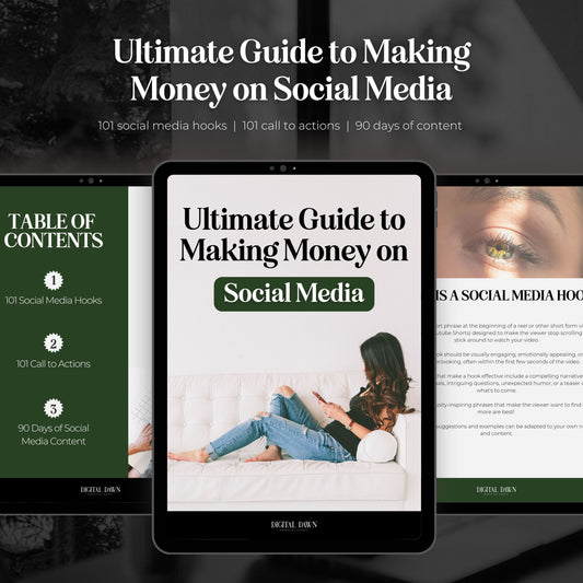 Ultimate Guide to Making Money on Social Media - Digital Dawn Downloads