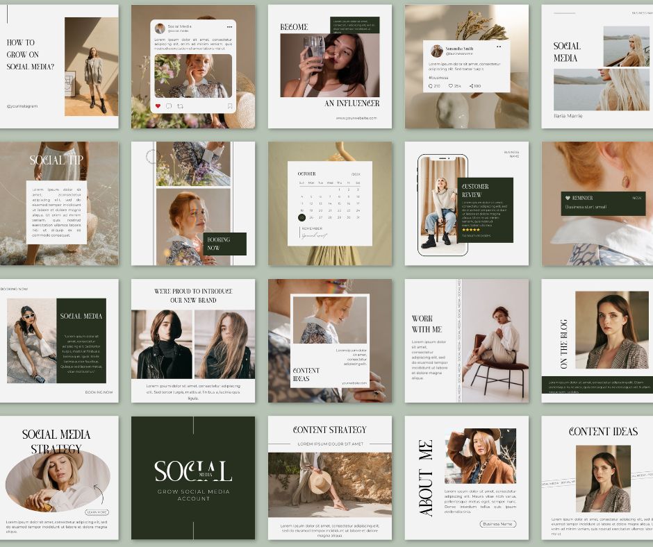 200 Social Media Templates - Digital Dawn Downloads