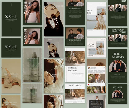 200 Social Media Templates - Digital Dawn Downloads