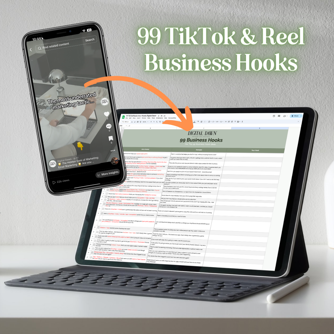 99 TikTok/Instagram Reel Hooks - Digital Dawn Downloads