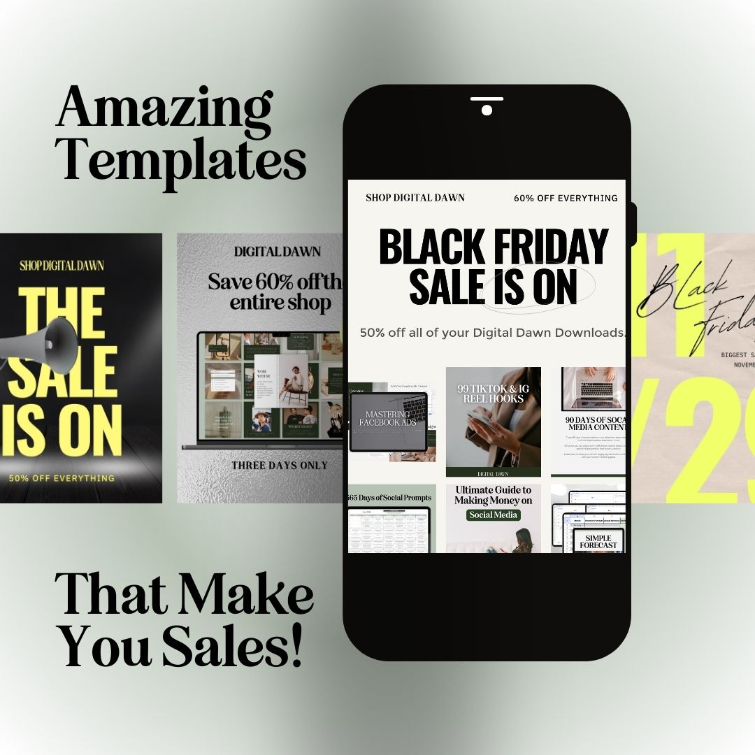 Promo/Sale Graphic Templates - Digital Dawn Downloads